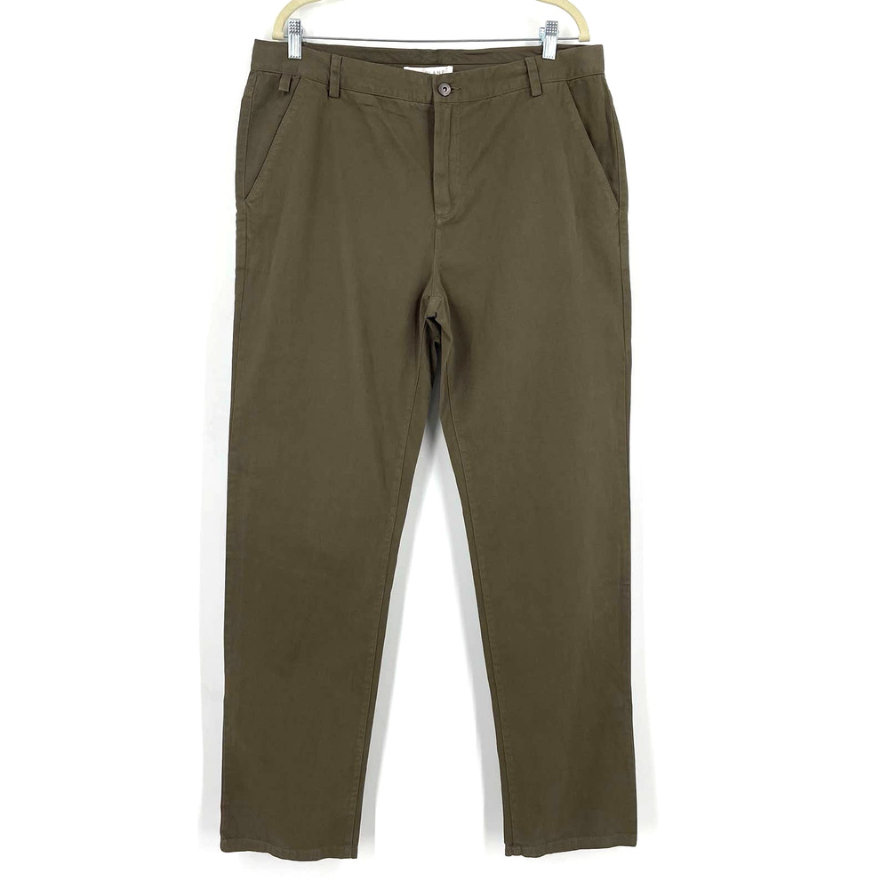 Everlane Cotton Chino Trouser Pants Green Women's Size 36 NWOT‎